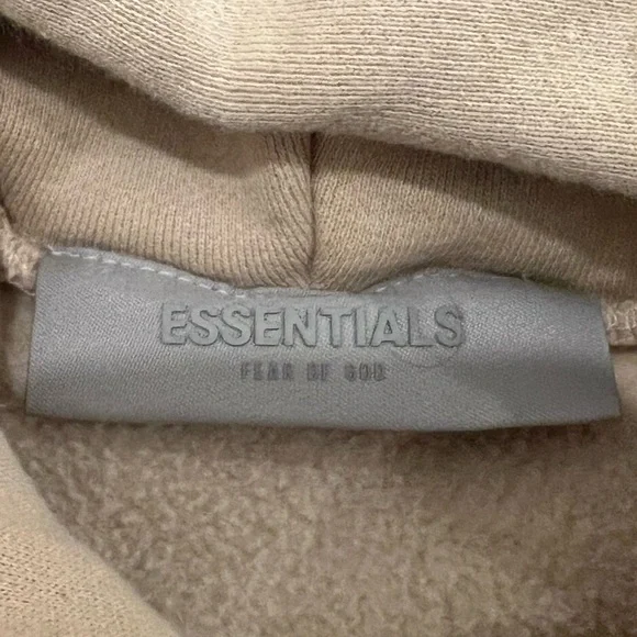 Essentials Beige Hoodie - Picture 3 of 5